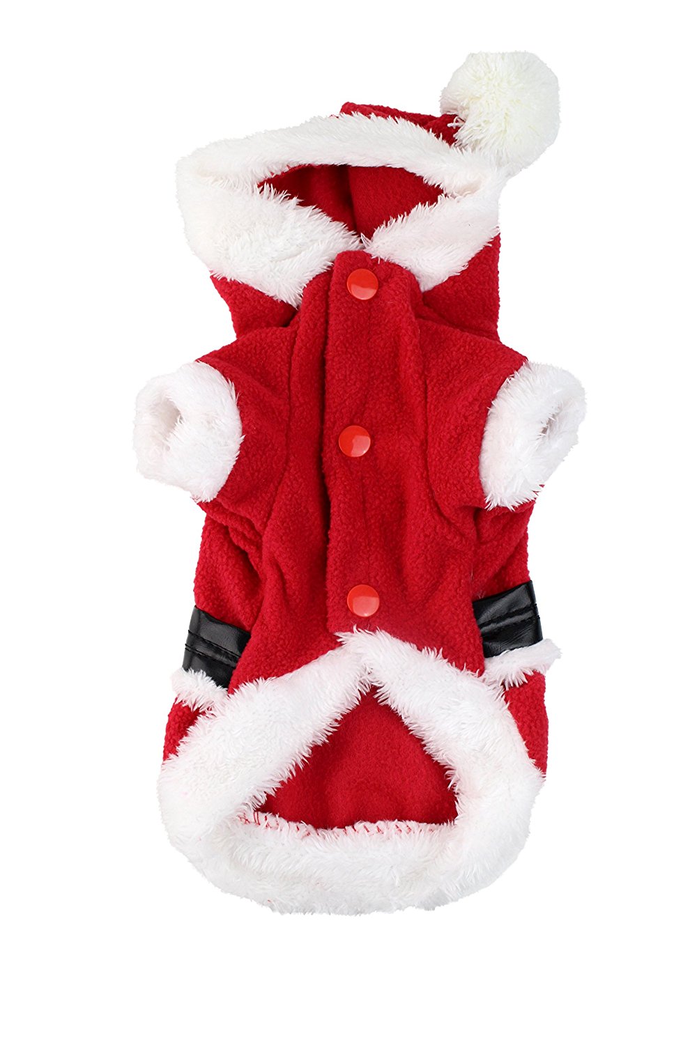 Midlee Dog Santa Coat Costume