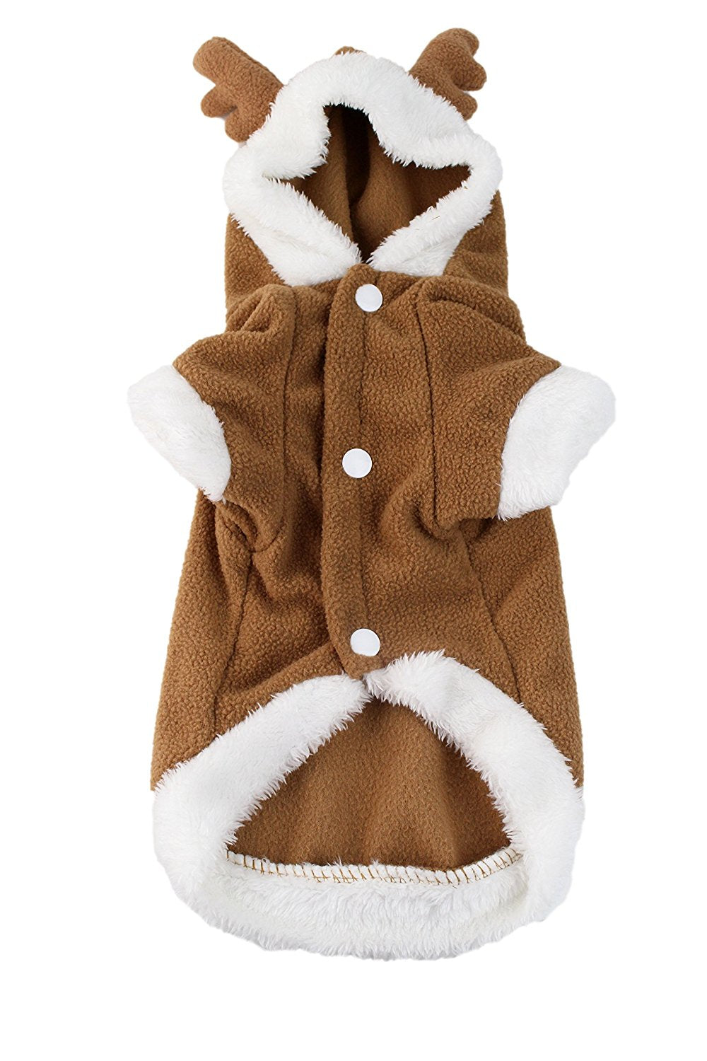 Midlee Fuzzy Reindeer Small Dog Costume