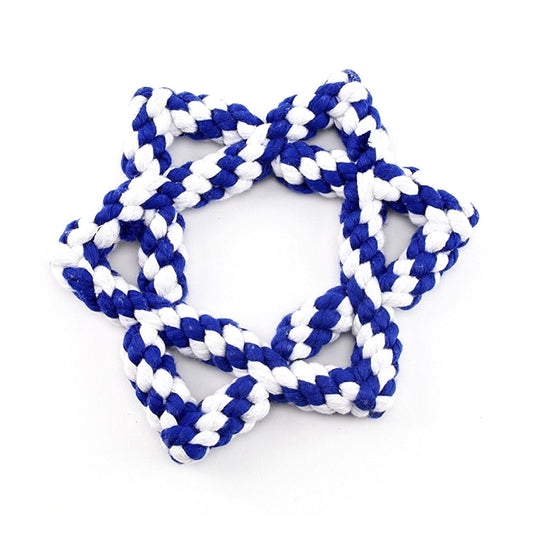 Midlee Star of David 6.5" Rope Dog Toy