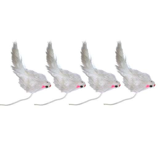 Midlee Replacement Hanging Mice Pack of 4 for Cat Furniture