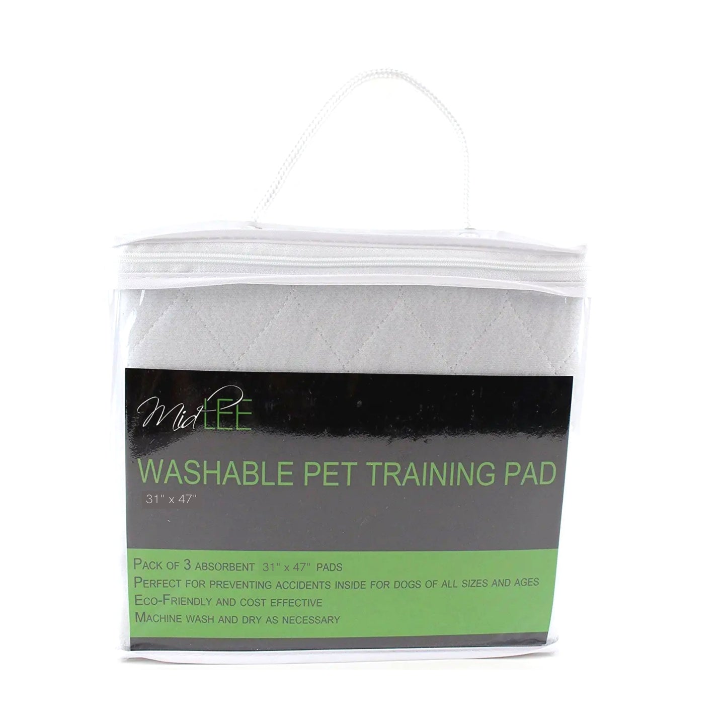 Midlee Reusable & Washable Dog Training Absorbent Pee Pads Pack of 3