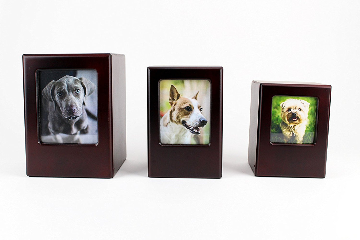 Midlee Picture Frame Memory Pet Urn in Black Cherry