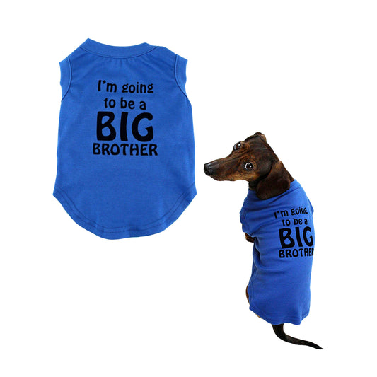 Midlee I'm Going to be a Big Brother Dog Shirt (XXX-Large)