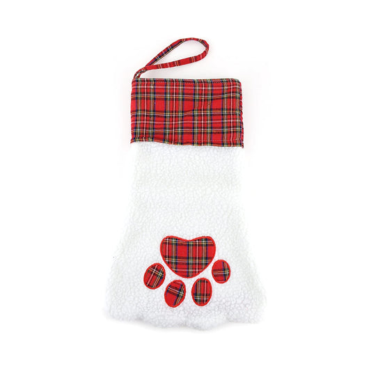 Midlee Dog Christmas Stocking Red Plaid