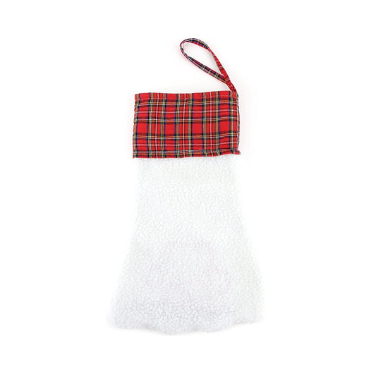 Midlee Dog Christmas Stocking Red Plaid