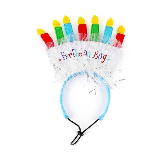 Midlee Birthday Dog Headband (Birthday Boy)