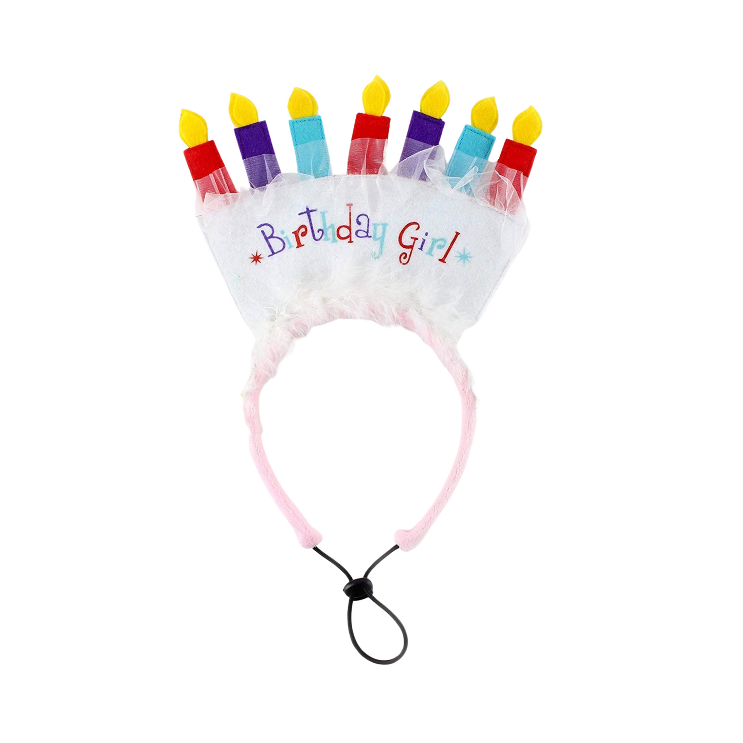 Midlee Birthday Dog Headband (Birthday Girl)