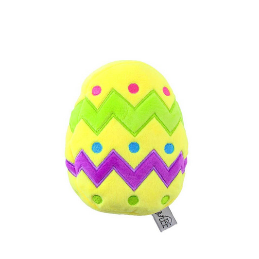 Midlee Easter Egg Dog Toy, Small (Yellow)