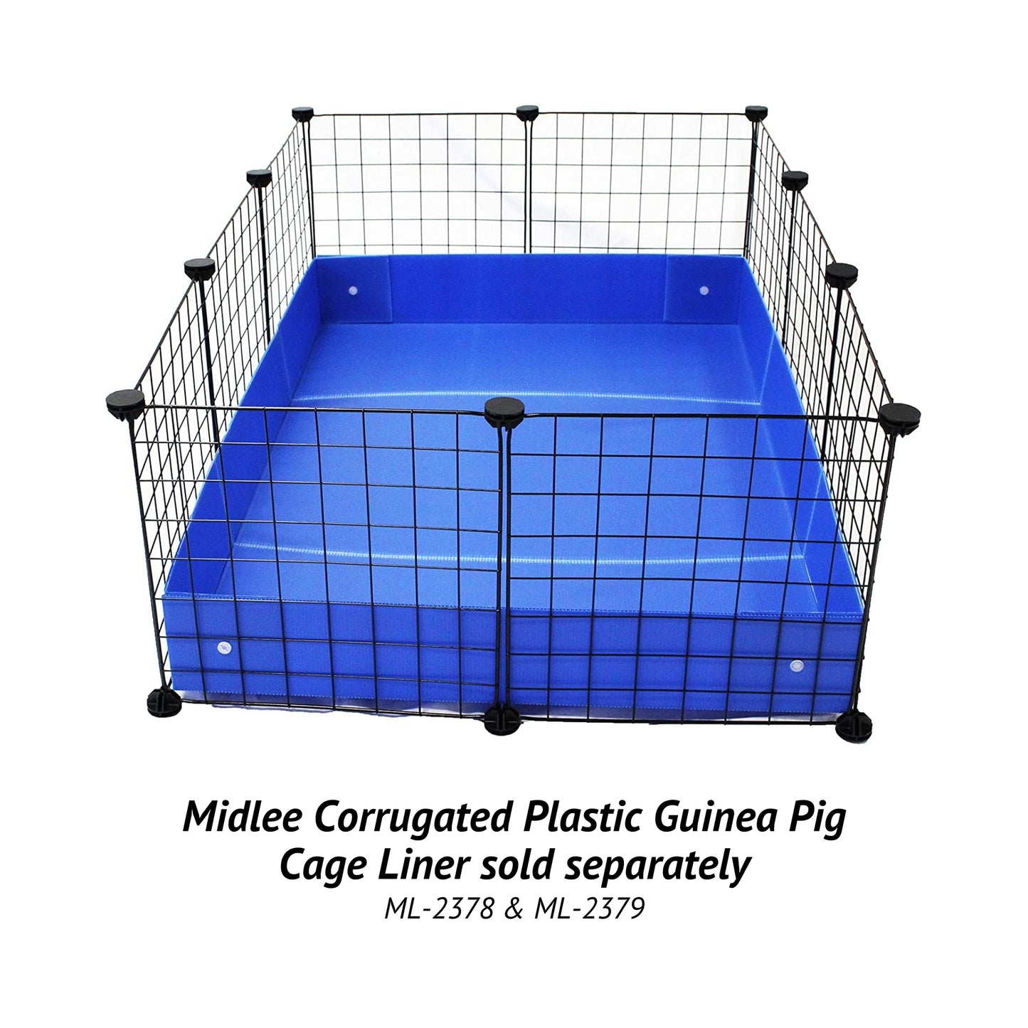 Midlee Guinea Pig Cage Panels- Set of 24 DIY Piggie Cage