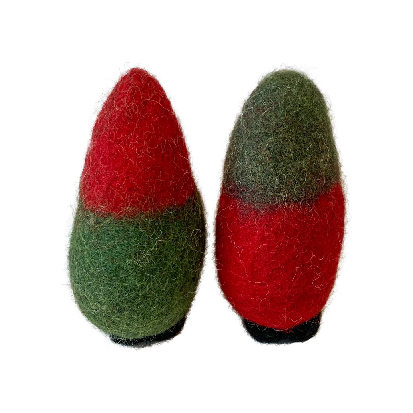 Midlee Felt Wool Gnome Christmas Cat Toy- Set of 2