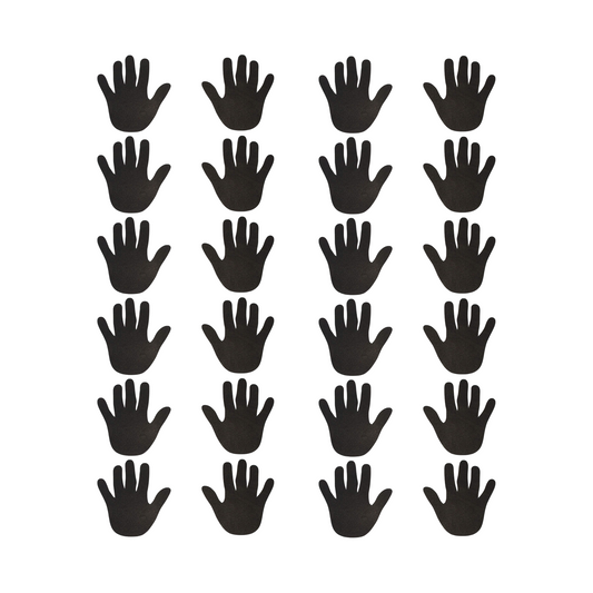Midlee Hands & Feet Vinyl Floor & Wall Decals- Pack of 12 Feet & Hands