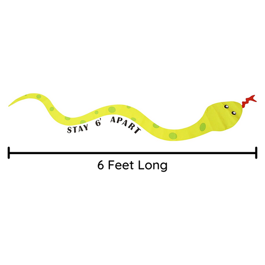 Midlee Snake Floor Decal- Stay 6 Feet Away Social Distance Marker