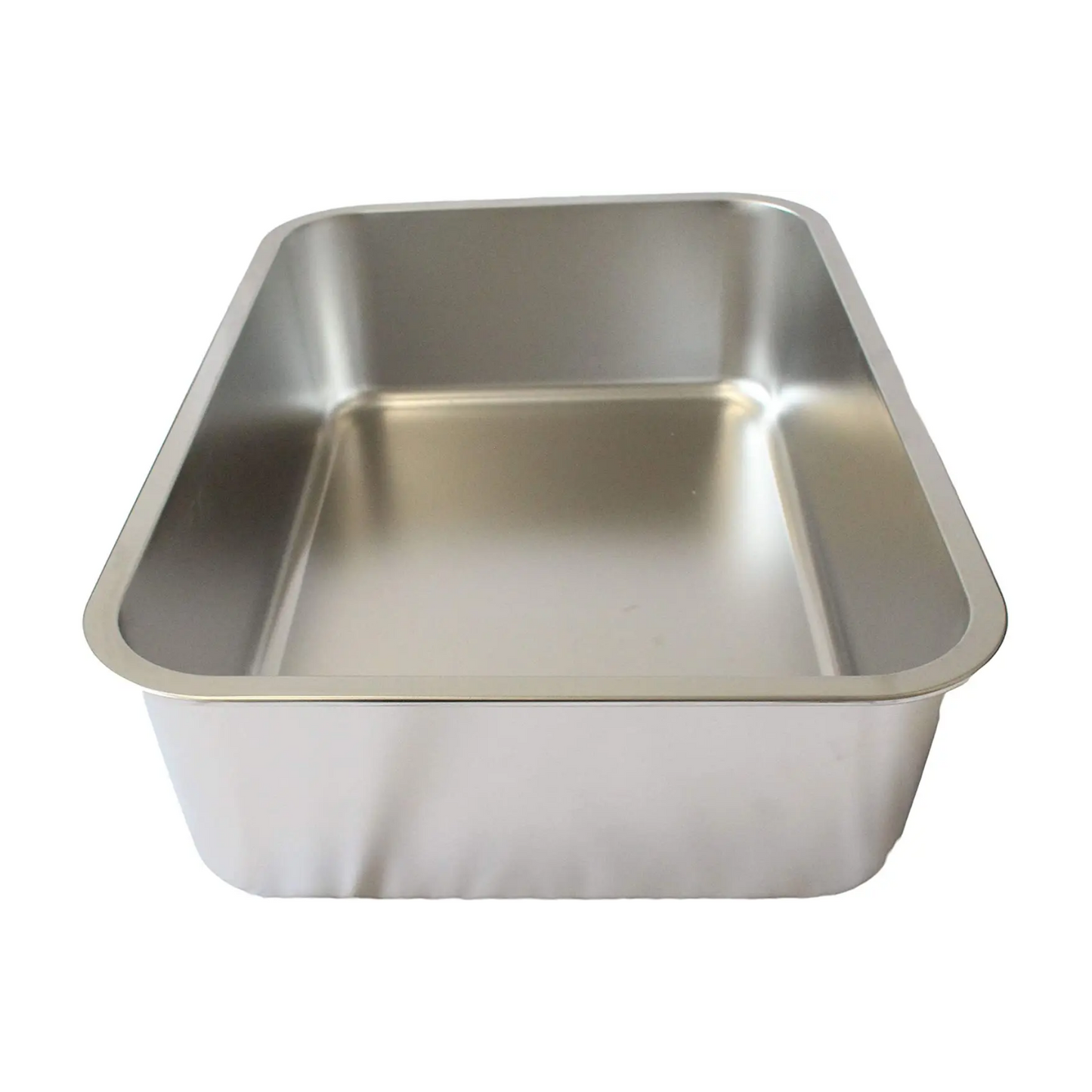 Midlee Stainless Steel Cat Litter Box- XL Size- 23.5" x 15.5" x 5.75"