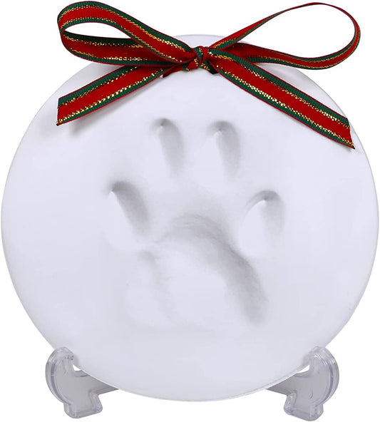 Midlee Christmas Dog Clay Paw Print Ornament Kit with Stand (2 Pack)