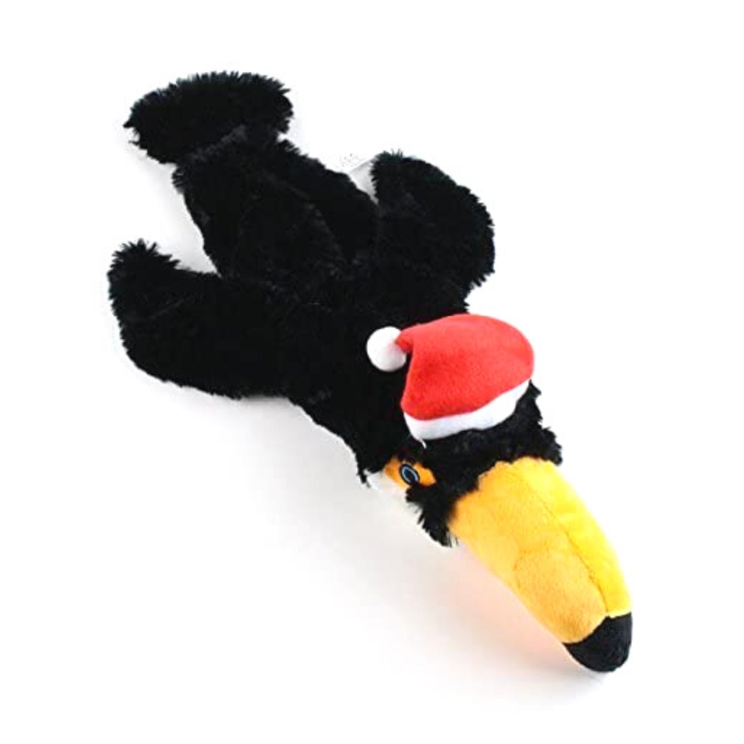 Midlee Toucan Stuffingless Dog Toy with Santa Hat - 22"