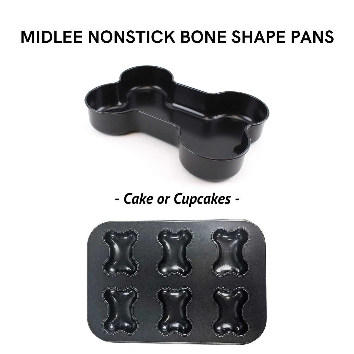 Midlee Nonstick Bone Shape Pan