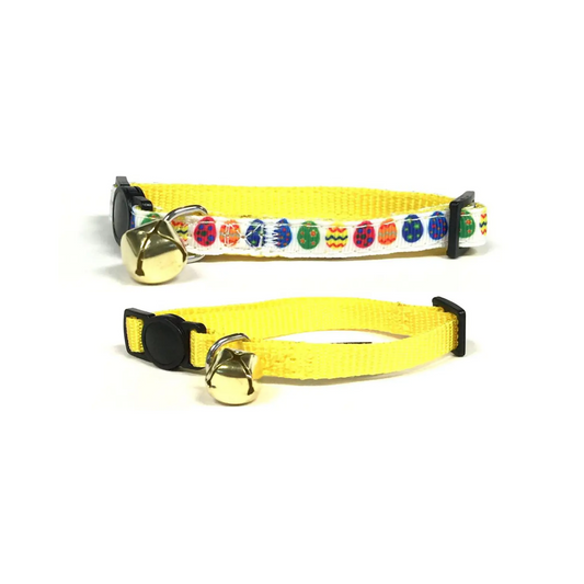 Midlee Easter Egg Cat Collar Set with Safety Buckle