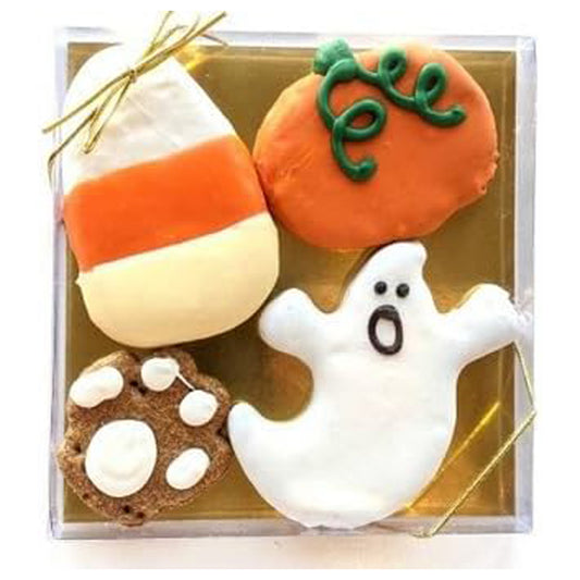 Midlee Halloween Pack Dog Treats- Candy Corn, Pumpkin, Ghost Pet Biscuits