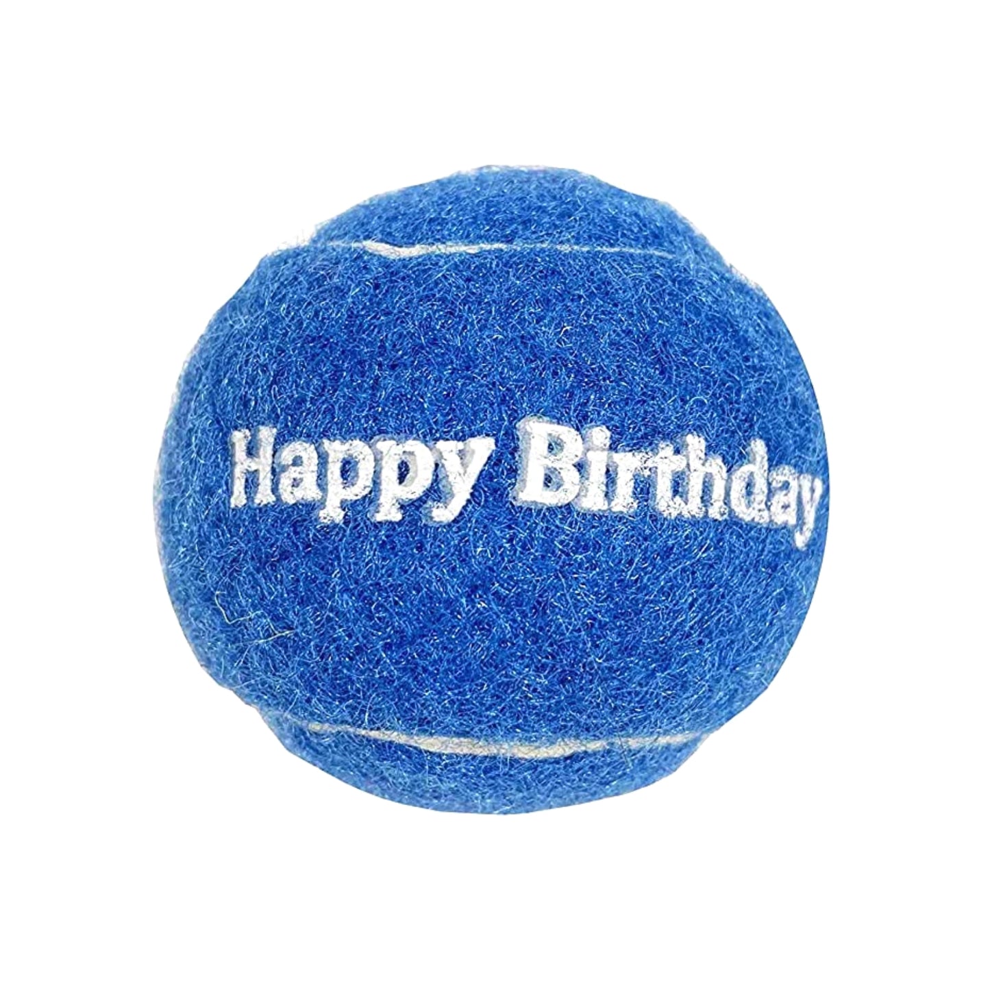 Midlee Blue Happy Birthday Dog Tennis Balls