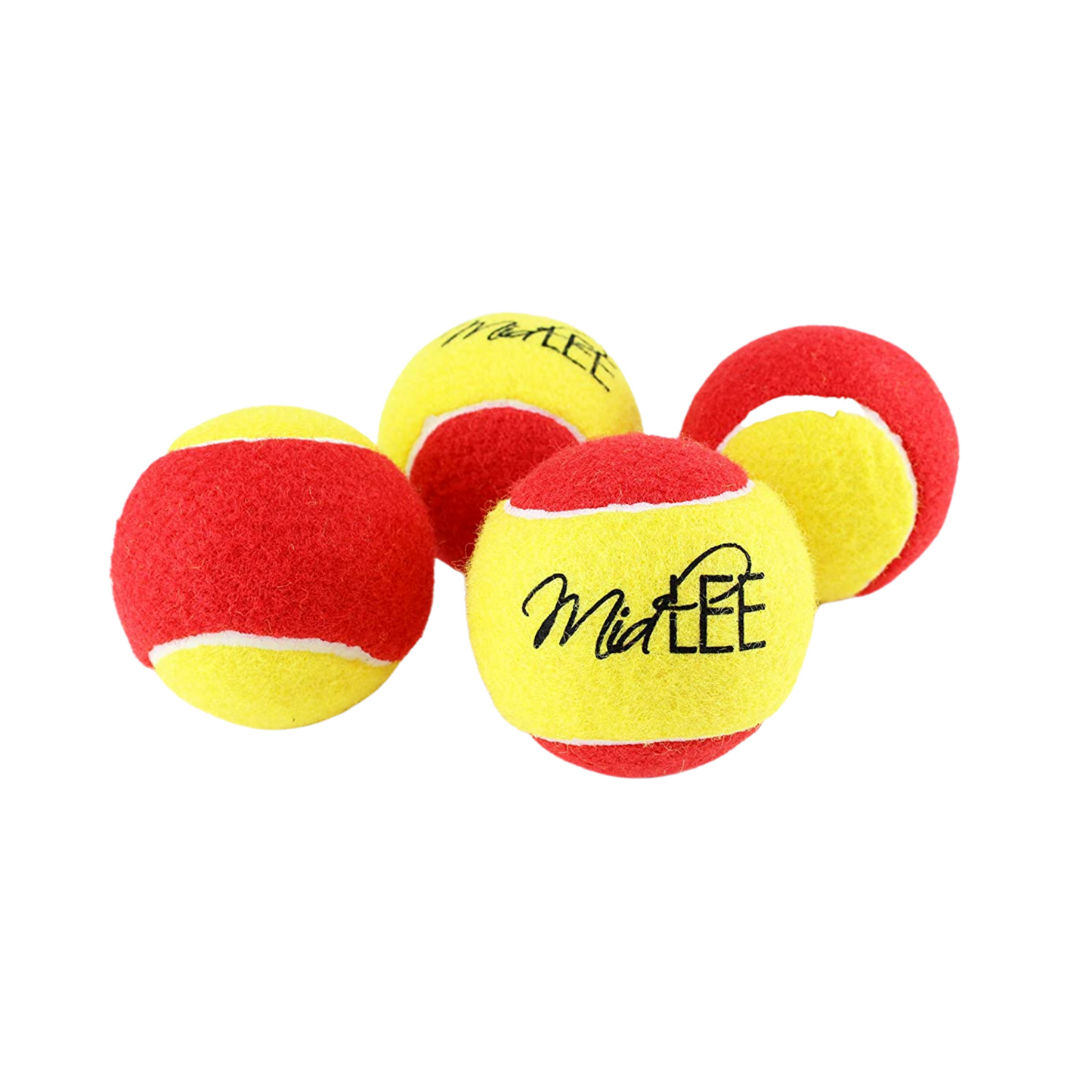 Midlee 3 Inch Large Tennis Balls for Dogs, Pack of 4 Durable Toy Balls