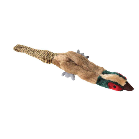 Multipet Empty Nesters Unstuffed Plush Birds Dog Toy - 20" Pheasant