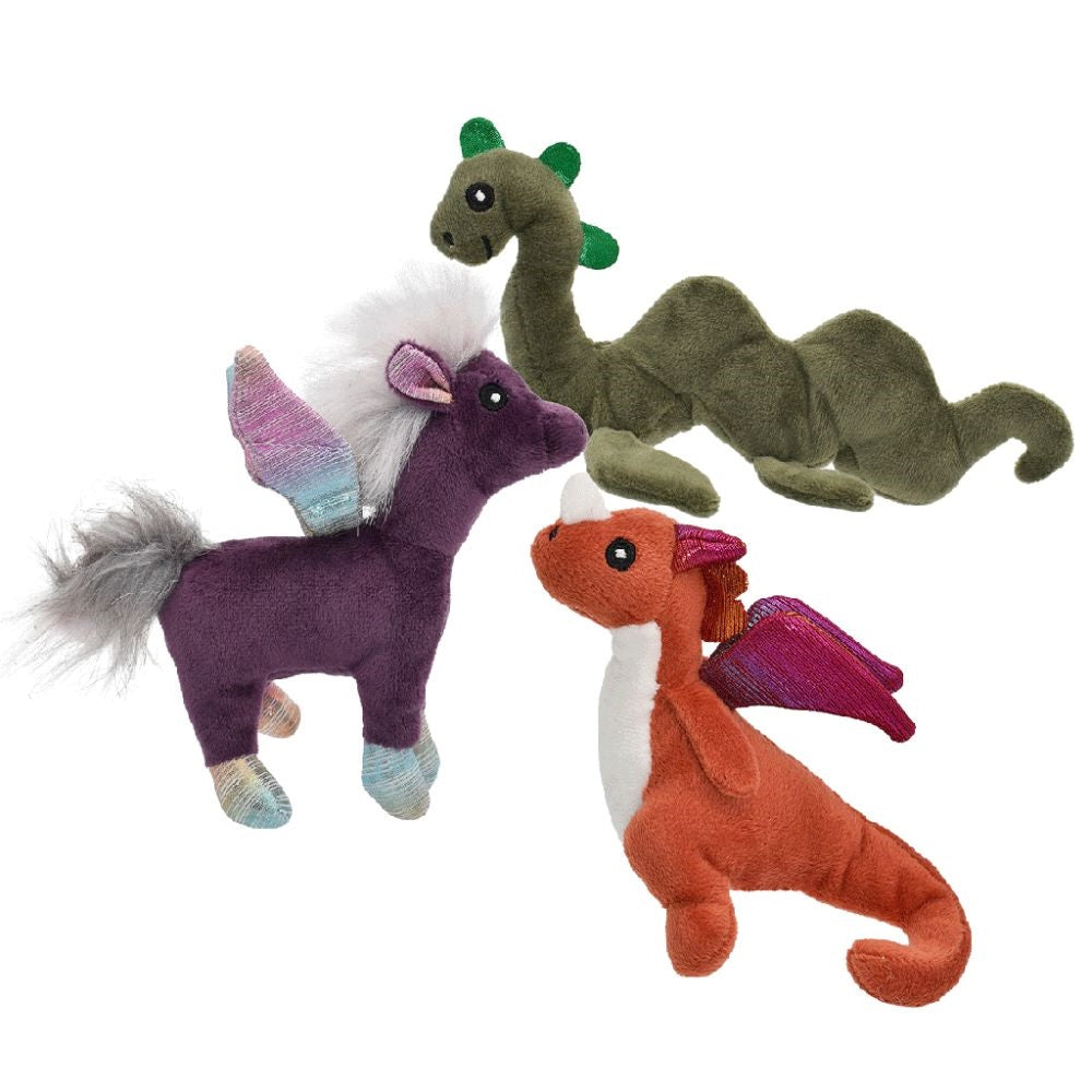 Multipet Pet Envy Mythical Creatures 8" Plush Dog Toy - 1 PK- Assorted
