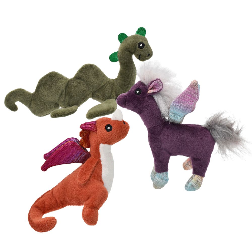 Multipet Pet Envy Mythical Creatures 8" Plush Dog Toy - 1 PK- Assorted