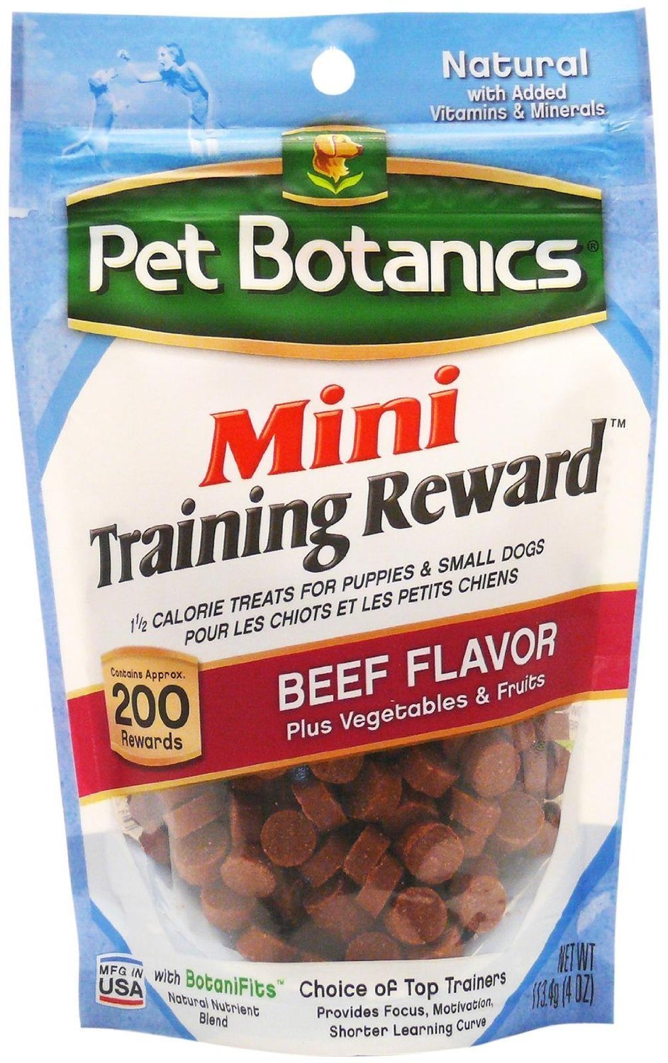 Pet Botanics Mini Training Reward Treats - Beef - 4 Ounce 2-pack