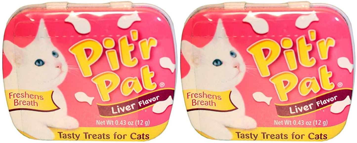 Chomp Pit'r Pat Liver Flavor Tasty Treats for Cats (2 Pack)