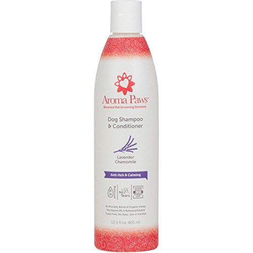 Aroma Paws 12 oz. Luxury Dog Shampoo & Conditioner in One Lavender Chamomile: Anti-itch & Hot Spot Relief Formula