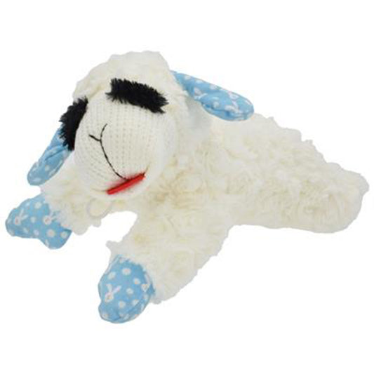Multipet Spring Lamb Chop Plush Dog Toy - Easter Bunny-10.5"