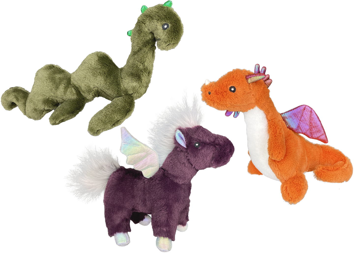 Multipet Pet Envy Mythical Creatures 8" Plush Dog Toy - 1 PK- Assorted