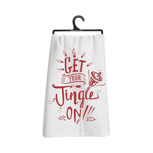 Primitives By Kathy Kitchen Towel -"Get Your Jingle On"