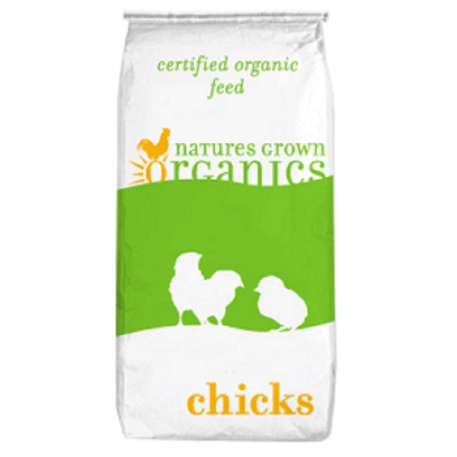 Natures Grown Organic Poultry Chick Starter 19% Layer Mash - 50 Lbs