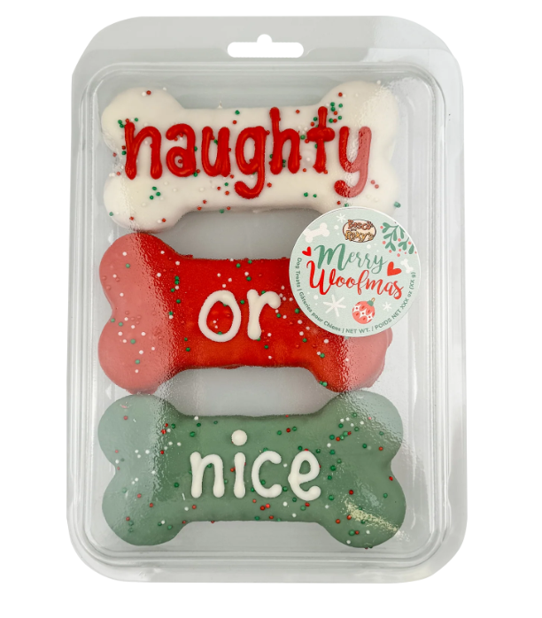 Midlee Santa Paws I was Naughty & Nice Christmas Dog Treats