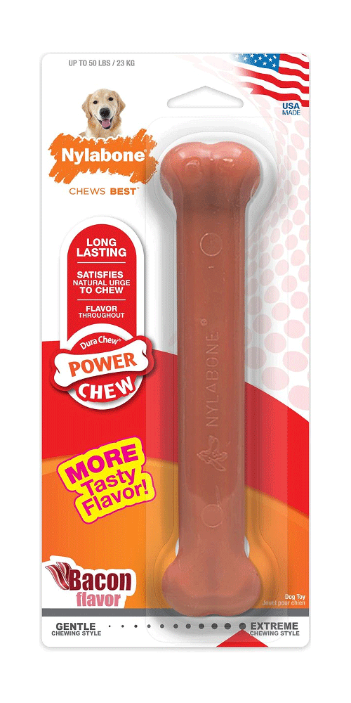 Nylabone DuraChew Bacon Flavor Bone Giant Dog Chew Toy (81624)