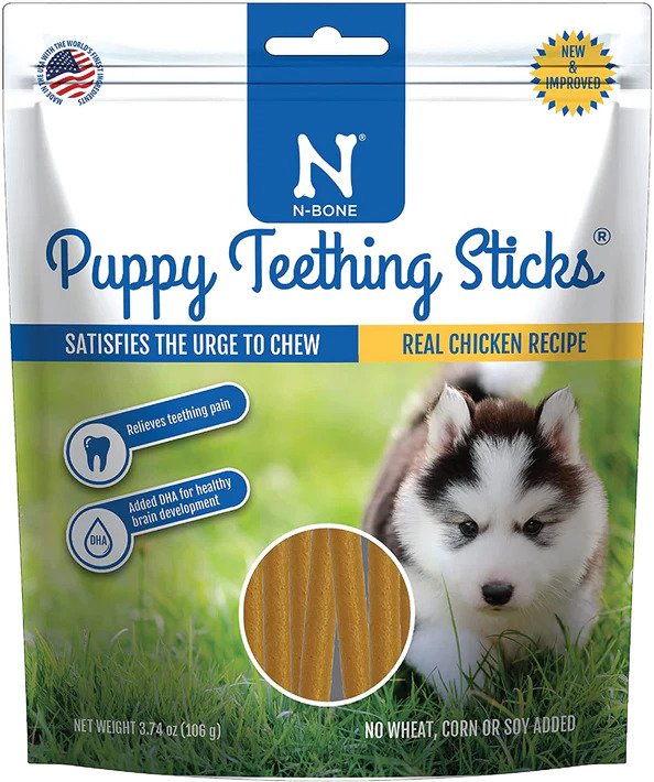 N-Bone Puppy Teething Treats - Chicken Flavor