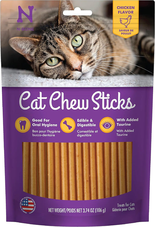 N-Bone Cat Chew Sticks Treats Chicken Flavor