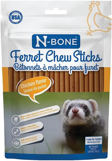 N-Bone Ferret Chew Sticks Chicken Flavor - 1.87 oz