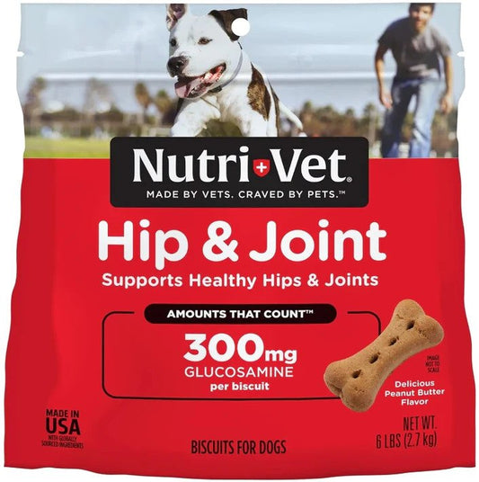 Nutri-Vet Hip & Joint Biscuits for Dogs - Extra Strength (3 lbs)