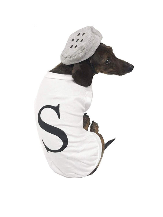 Midlee Salt & Pepper Dog Costume (Salt, X-Large)