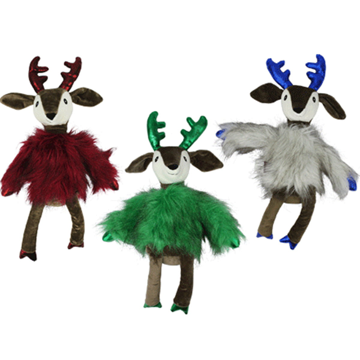 Multipet Holiday Dapper Deer Dog Toy - 17"- One Toy