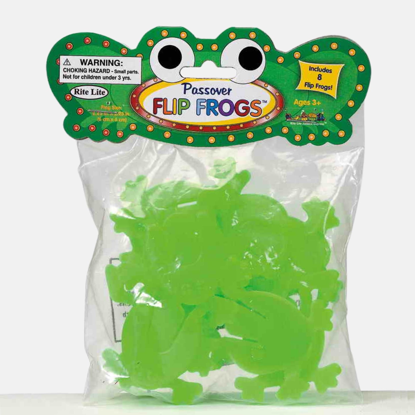 Rite Lite Passover Flip Frogs, 8 Count