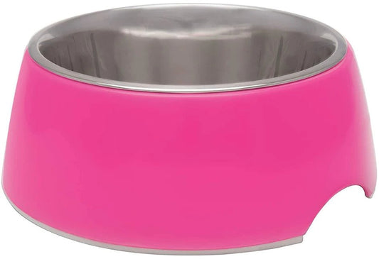 Loving Pets Hot Pink Retro Bowl- X-Small