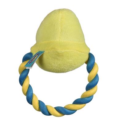 Peeps Squeaky Rope Dog Toy (Yellow Chick)