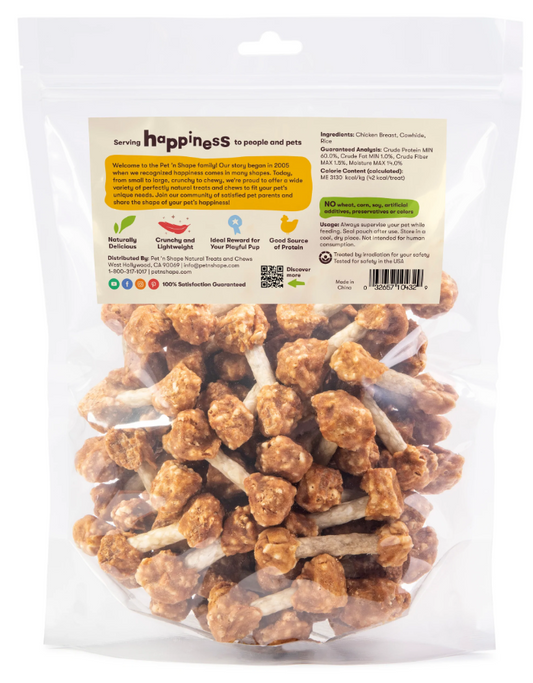 Pet 'n Shape Chik 'n Dumbbells Dog Treats - 8 oz