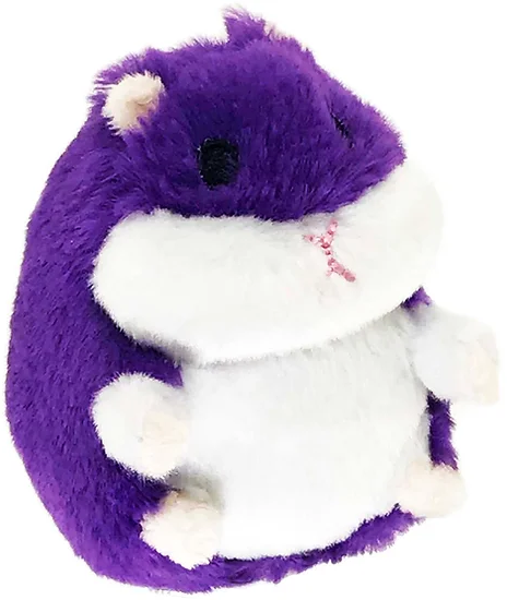 Petsport Tiny Tots Fat Hamster Plush Dog Toy Purple