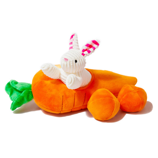 Midlee Hide a Toy Carrot Easter Dog Toy