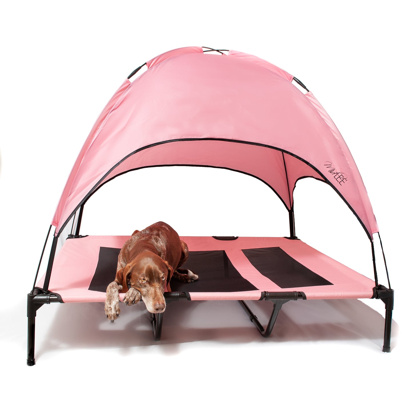 Midlee Pink Dog Cot Canopy