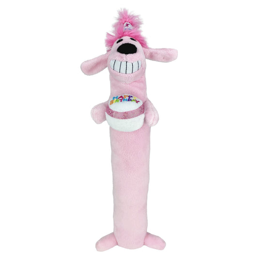 Multipet Birthday Loofa Dog Toy Medium - 12'(Pink)